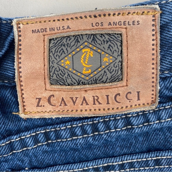 Z Cavaricci Women’s Vintage Feminine Regular Fit Dark Blue Denim Jeans Size 27 - Picture 7 of 8
